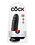 PIPEDREAM PRODUCTS KING COCK 7" COCK WITH BALLS, Black