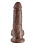 PIPEDREAM PRODUCTS KING COCK, W/BALLS 7",BROWN