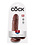 PIPEDREAM PRODUCTS KING COCK, W/BALLS 7",BROWN