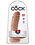 PIPEDREAM PRODUCTS KING COCK WITH BALLS 8" TAN