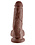 PIPEDREAM PRODUCTS KING COCK WITH BALLS 8" BROWN