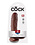 PIPEDREAM PRODUCTS KING COCK WITH BALLS 8" BROWN
