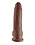 PIPEDREAM PRODUCTS KING COCK 9" COCK WITH BALLS, Brown
