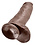 PIPEDREAM PRODUCTS KING COCK 12" COCK WITH BALLS, Brown
