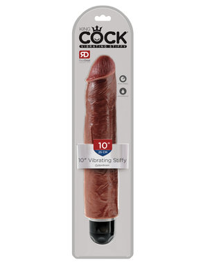 PIPEDREAM PRODUCTS KING COCK STIFFY 10" BROWN