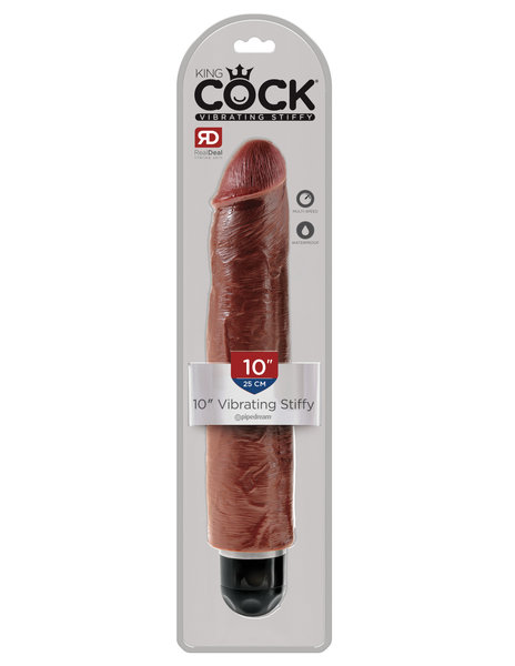 PIPEDREAM PRODUCTS KING COCK STIFFY 10" BROWN