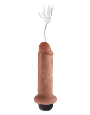 PIPEDREAM PRODUCTS KING COCK SQUIRTIN 6" TAN