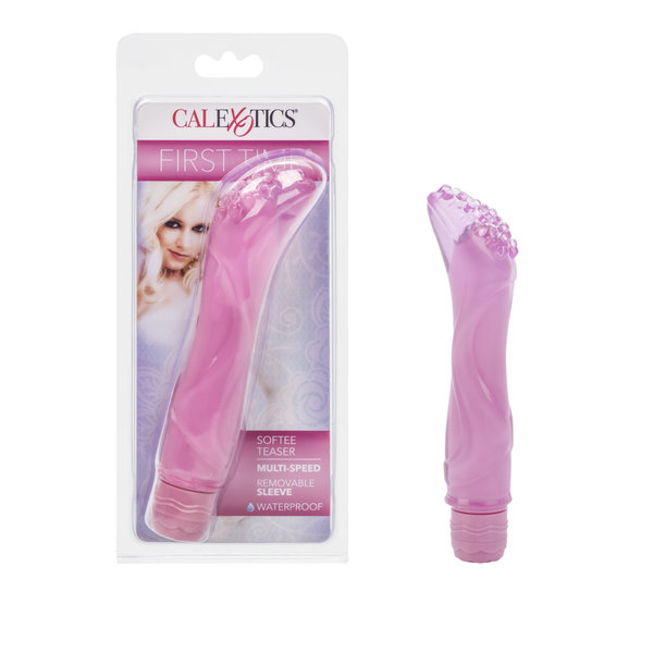 CalExotics FIRST TIME SOFTEE TEASER VIBRATOR 5.25" PINK