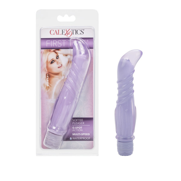 CalExotics FIRST TIME SOFTEE PLEASER 5.25" PURPLE