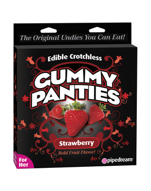 PIPEDREAM PRODUCTS PANTY, EDIBLE CROTCH GUMMY,STRAWBERRY