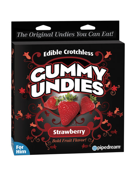 PIPEDREAM PRODUCTS EDIBLE, MALE GUMMY UNDIES,STRAWBERRY