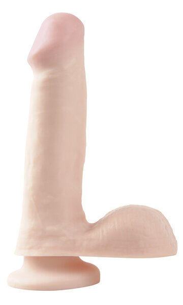 Basix BASIX 6" DONG WITH SUCTION FLESH