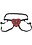 LUX FETISH LUX RED HEART STRAP ON