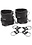 SPORTSHEETS SPORTSHEETS 5 PIECE HOG TIE & CUFF SET BLACK