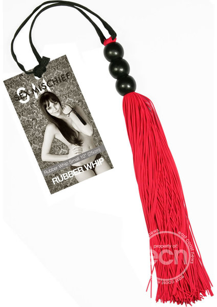 SPORTSHEETS SEX AND MISCHIEF SMALL RUBBER WHIP 10"
