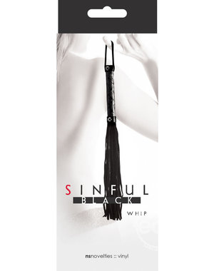 SINFUL SINFUL WHIP FLOGGER BLACK