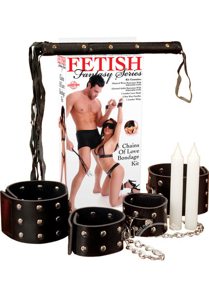 PIPEDREAM PRODUCTS FETISH FANTASY CHAINS OF LOVE BONDAGE KIT