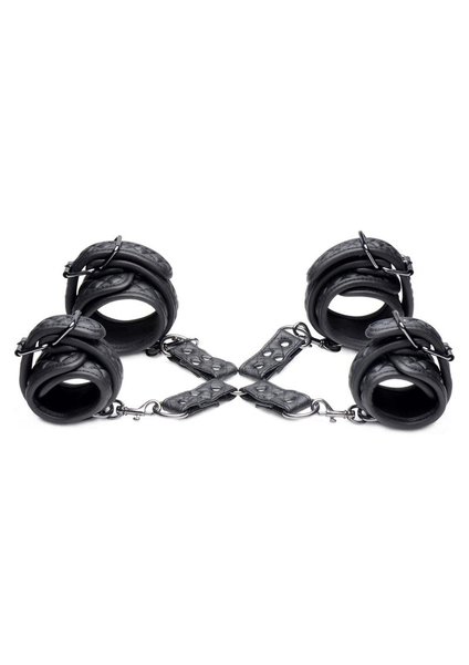 XR Brands MASTER SERIES CONCEDE WRIST & ANKLE RESTRAINT SET