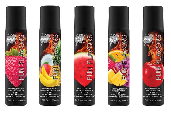 WET LUBE WET 4-IN-1 FUN FLAVORS