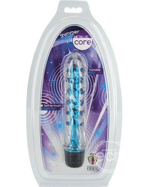 XR Brands TRINITY VIBES SHIMMER METALLIC CORE VIBE BLUE