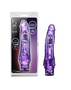 BLUSH NOVELTIES B YOURS VIBE 7 PURPLE 8.5 INCH