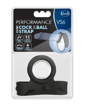 BLUSH NOVELTIES PERFORMANCE VS6 SILICONE COCK & BALL STRAP