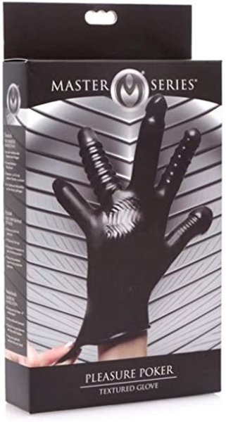 XR Brands MASTER SERIES PLEASURE POKER TEXTURED GLOVE