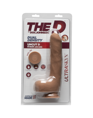Doc Johnson THE D UNCUT D 9" W/BALLS ULTRASKYN