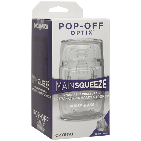 Doc Johnson MAIN SQUEEZE POP OFF OPTIX,CLEAR