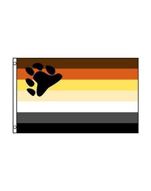 RAINBOW BEAR PRIDE 3'X5' POLYESTER FLAG