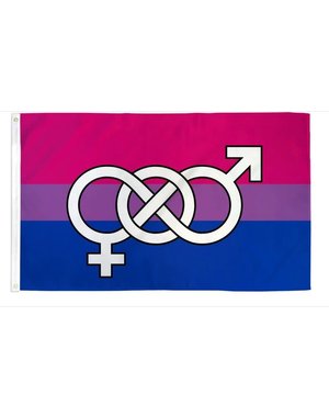 BISEXUAL SYMBOL 3'X5' POLYESTER FLAG