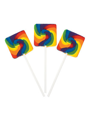  SQUARE SWIRL RAINBOW POPS