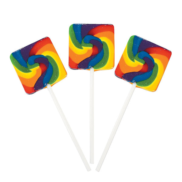 SQUARE SWIRL RAINBOW POPS
