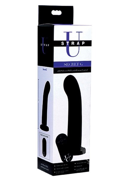 XR Brands STRAP U SECRET G SILICONE DILDO WITH REMOTE