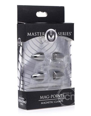XR Brands MASTER SERIES  MAG POINTS MAGNETIC NIPPLE CLAMP SET