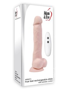 ADAM & EVE ADAM & EVE ADAMS TRU FEEL RECHARGEABLE 7" WITH REMOTE
