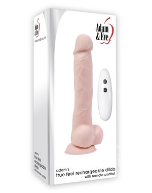 ADAM & EVE ADAM & EVE ADAMS TRU FEEL RECHARGEABLE 7" WITH REMOTE