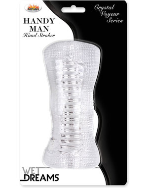 Hott Products WET DREAMS, HANDY MAN STROKER,CLEAR