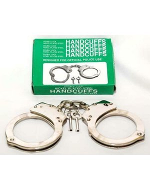SI NOVELTIES HANDCUFFS DOUBLE LOCK - CHROME