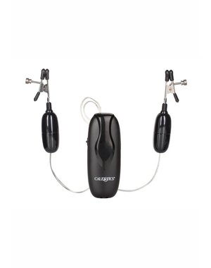 CalExotics NIPPLE PLAY VIBRATING NIPPLE CLAMPS WITH REMOTE