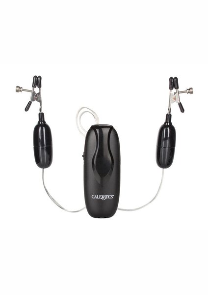 CalExotics NIPPLE PLAY VIBRATING NIPPLE CLAMPS WITH REMOTE
