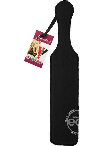 PADDLE, FUR LINED 14.5",BLK