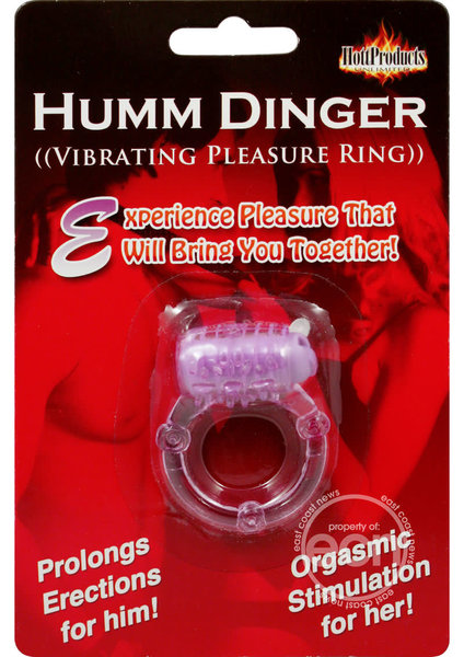 Hott Products VIBRATING HUMM DINGER PURPLE