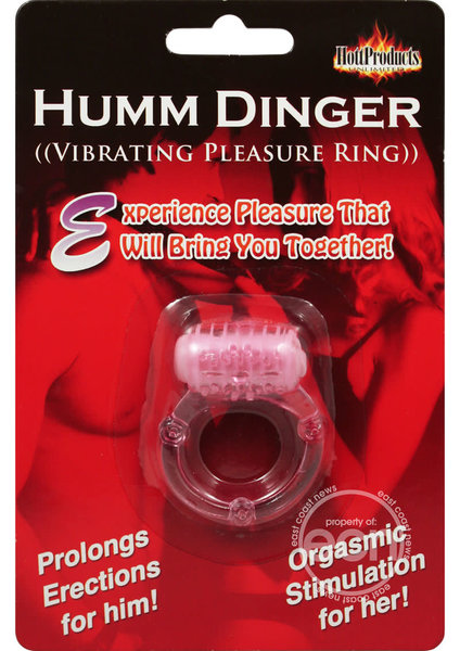 Hott Products VIBRATING HUMM DINGER RED