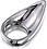IGNITE CHROME POUNDER TEAR DROP SHAPED RING
