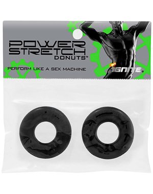 IGNITE GUMMIE DONUT COCK RING, Black