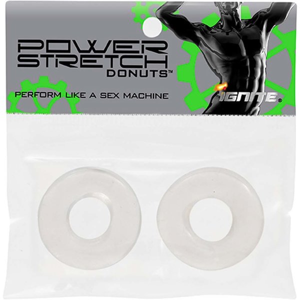 IGNITE GUMMIE DONUT COCK RING, Clear