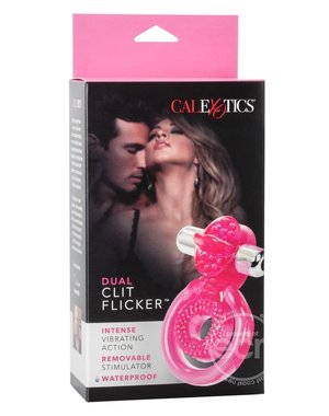 CalExotics DUAL CLIT FLICKER VIBRATING COCK RING