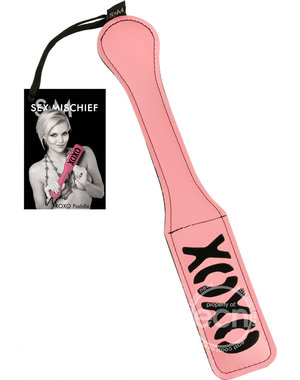 SPORTSHEETS SEX & MISCHIEF XOXO PADDLE 12" PINK