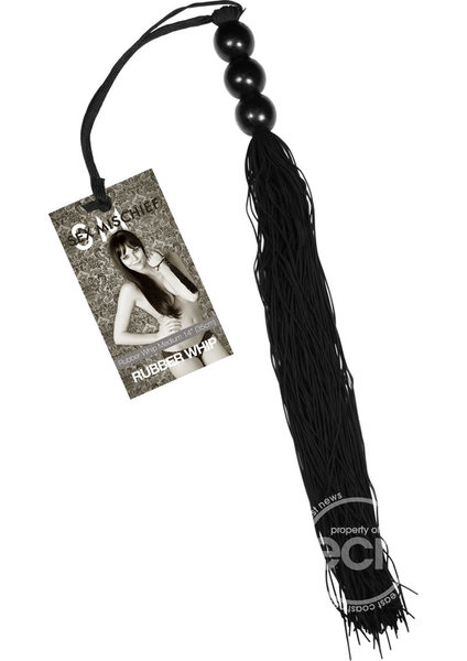 SEX & MISCHIEF MEDIUM RUBBER 14"  WHIP  - 30% OFF